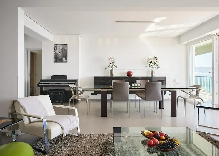 Sunlight - Sky Blue - 3 Bedroom Flat With Sea View On The Promenade Des Nice